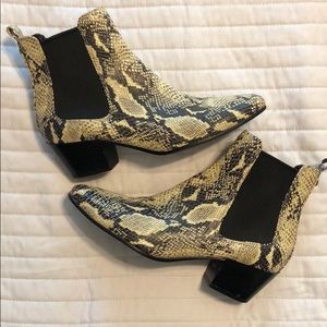 Sam Edelman Snakeskin Booties